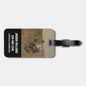 好奇心は表面に揺れ動く火星。 ラゲッジタグ (裏面横)