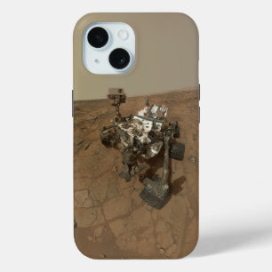 好奇心は表面に揺れ動く火星。 iPhone 15ケース