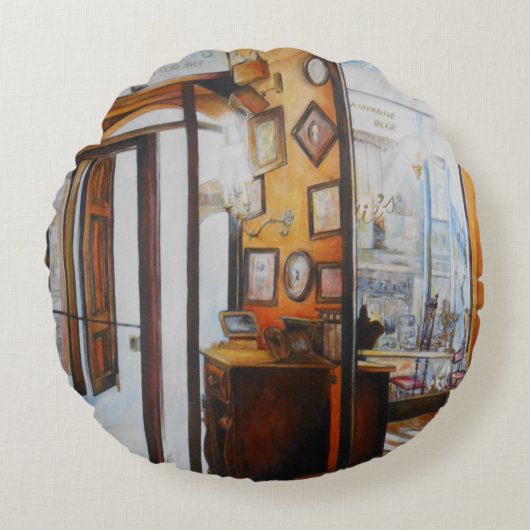 好奇心は賢者の道具 ラウンドクッション (正面)