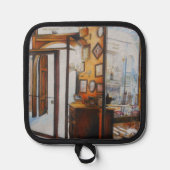 好奇心は賢者の道具 鍋敷き (正面)