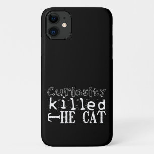 好奇心はBlack iPCの猫人気がある諺を殺した iPhone 11 ケース