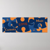 好奇心やる気を起こさせると愛=魔法パズル ポスター (正面)