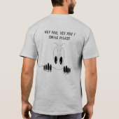 好奇心よくはしゃぐ眼付きTシャツ – スマイル Tシャツ (裏面)