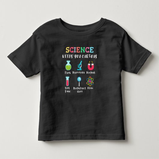 好奇心をくすぐる科学 トドラーTシャツ (正面)