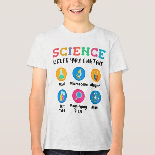 好奇心をくすぐる科学 トライブレンドTシャツ (正面)
