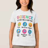 好奇心をくすぐる科学 トライブレンドTシャツ (正面)