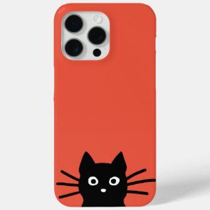 好奇心をそそる黒猫おもしろい猫好き iPhone 15 PRO MAXケース