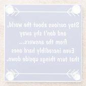 好奇心をそそる ガラスコースター (裏面)