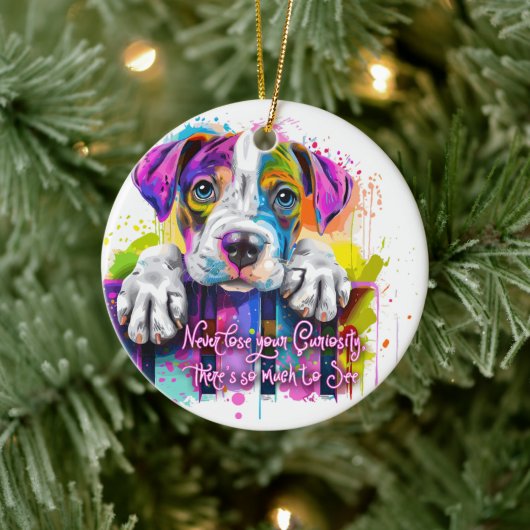 好奇心を失うことはないし、見るものも多い セラミックオーナメント (ツリー)