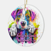 好奇心を失うことはないし、見るものも多い セラミックオーナメント (左)