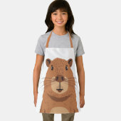 好奇心カピバラポートレート エプロン (インサイチュ)