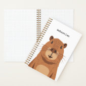 好奇心カピバラポートレート ノートブック (内側)