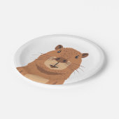 好奇心カピバラポートレート ペーパープレート (アングル)