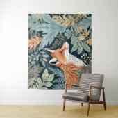 好奇心キツネファーン離れズウィリアムモリスインスパイアス タペストリー (インサイチュ)