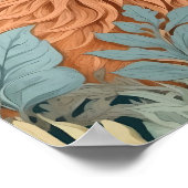 好奇心キツネファーン離れズウィリアムモリスインスパイアス ポスター (角)