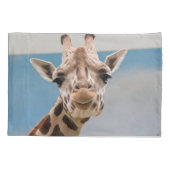 好奇心キリンポートレート 枕カバー (裏面)