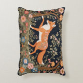 好奇心フェイクキツネ刺エレガントしゅうフローラ アクセントクッション (正面(垂直))