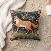 好奇心フェイクキツネ刺エレガントしゅうフローラ クッション (ブランケット)