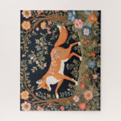 好奇心フェイクキツネ刺エレガントしゅうフローラ ジグソーパズル (縦)