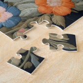 好奇心フェイクキツネ刺エレガントしゅうフローラ ジグソーパズル (側面)