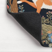 好奇心フェイクキツネ刺エレガントしゅうフローラ マウスパッド (コーナー)