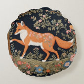 好奇心フェイクキツネ刺エレガントしゅうフローラ ラウンドクッション (裏面)
