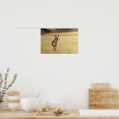 好奇心プロンコーンアンテローププリント ポスター (キッチン)