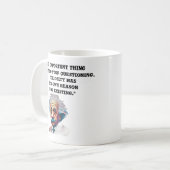 好奇心マグカップEinsteinQuotesMug コーヒーマグカップ (正面左)