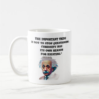 好奇心マグカップEinsteinQuotesMug コーヒーマグカップ