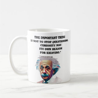 好奇心マグカップEinsteinQuotesMug コーヒーマグカップ