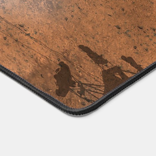 好奇心ローバーは火星の表面に着陸した。 デスクマット (コーナー)