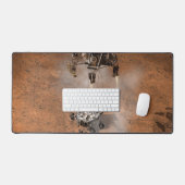 好奇心ローバーは火星の表面に着陸した。 デスクマット (キーボード&マウス)