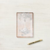 好奇心ローバーは火星の表面に着陸した。 ポストイット (デスク上)