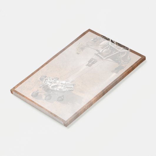 好奇心ローバーは火星の表面に着陸した。 ポストイット (アングル)