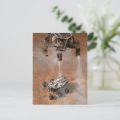 好奇心ローバーは火星の表面に着陸した。 ポストカード (スタンド正面)