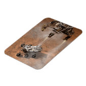 好奇心ローバーは火星の表面に着陸した。 マグネット (左側)