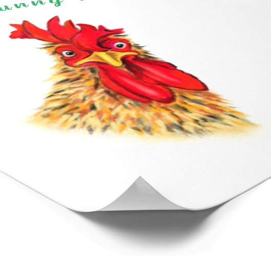 好奇心旺盛なよくはしゃぐのねりポスターおもしろい – あなたのテキスト ポスター (角)