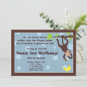 好奇心旺盛なサル·ブルー 招待状 (スタンド正面)