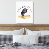 好奇心旺盛なフクロウだけの好感 キャンバスプリント (インサイチュ (寝室))