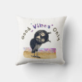 好奇心旺盛なフクロウだけの好感 クッション (裏面)