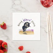 好奇心旺盛なフクロウだけの好感 スタンダードカクテルナプキン (インサイチュ)