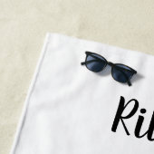 好奇心旺盛なフクロウだけの好感 ビーチタオル (インサイチュ)