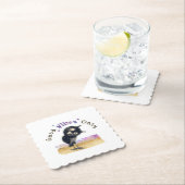 好奇心旺盛なフクロウだけの好感 ペーパーコースター (インサイチュ)