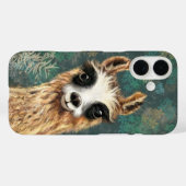 好奇心旺盛なベビーラマかわいいおもしろい Case-Mate iPhoneケース (裏面 (横))
