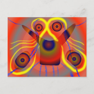 好奇心旺盛なライオン犬 ポストカード