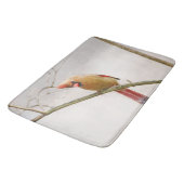 好奇心旺盛な女性（鳥）ショウジョウコウカンチョウ浴場 バスマット (アングル)