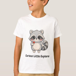 好奇心旺盛な小さな探検家キッズTシャツ Tシャツ
