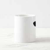 好奇心旺盛な牛のクローズアップ コーヒーマグカップ (中央)
