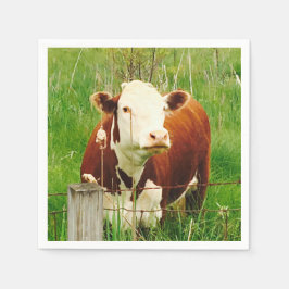 好奇心旺盛な牛4リッキー スタンダードカクテルナプキン