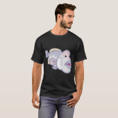 好奇心旺盛な生き物 - ベラの魚 Tシャツ (正面フル)
